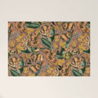 Banana and Leaf Pattern Welcome Mat Gallery Image 1