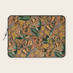 Banana and Leaf Pattern Laptop Sleeve Gallery Image 1