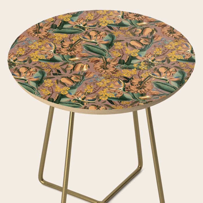 Banana and Leaf Pattern Side Table Gallery Image 2