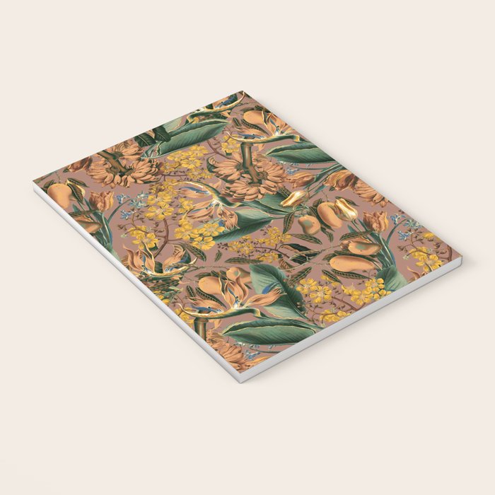 Banana and Leaf Pattern Notebook Gallery Image 3