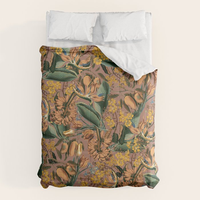 Banana and Leaf Pattern Comforter Gallery Image 1