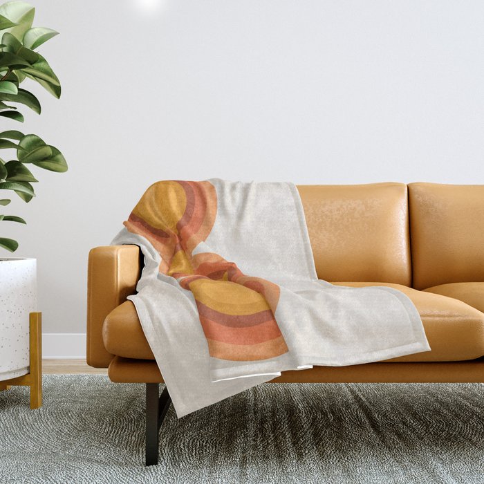 Retro Balance  Throw Blanket Gallery Image 1