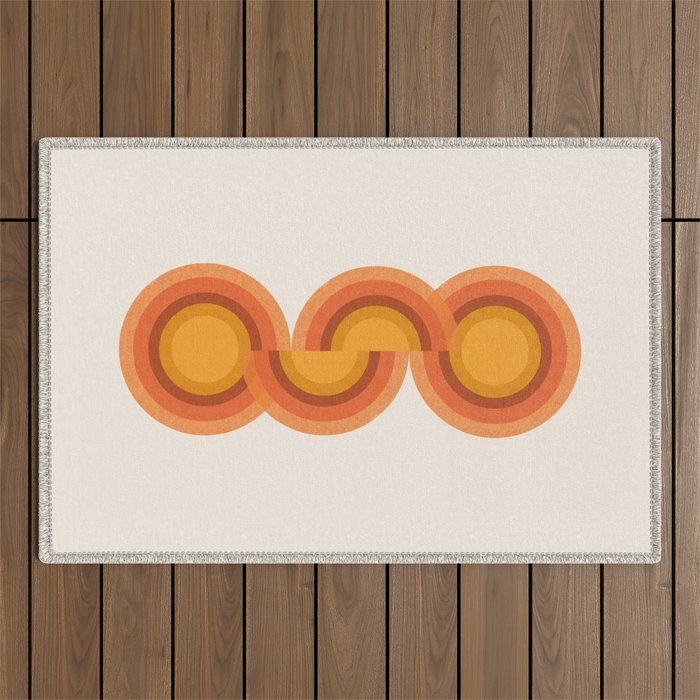 Retro Balance  Outdoor Rug Gallery Image 1