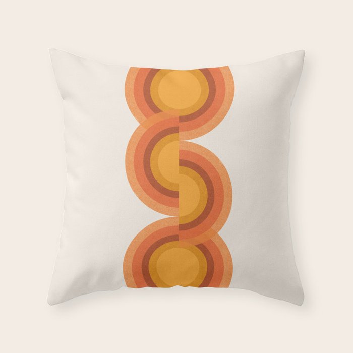 Retro Balance  Throw Pillow Gallery Image 1