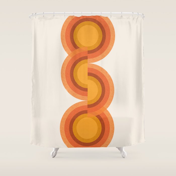 Retro Balance  Shower Curtain Gallery Image 1