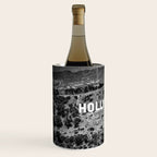 Hollywood Sign, Hollywood Hill, California landscape black and white photograph Wine Chiller Gallery Image 2