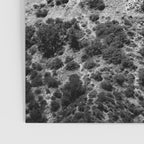 Hollywood Sign, Hollywood Hill, California landscape black and white photograph Poster Gallery Image 3