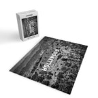 Hollywood Sign, Hollywood Hill, California landscape black and white photograph Jigsaw Puzzle Gallery Image 2