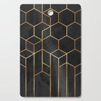 Black Hexagons Cutting Board Gallery Image 1