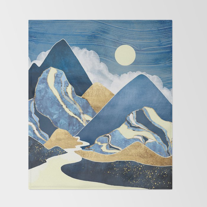 Moon River Throw Blanket Gallery Image 2