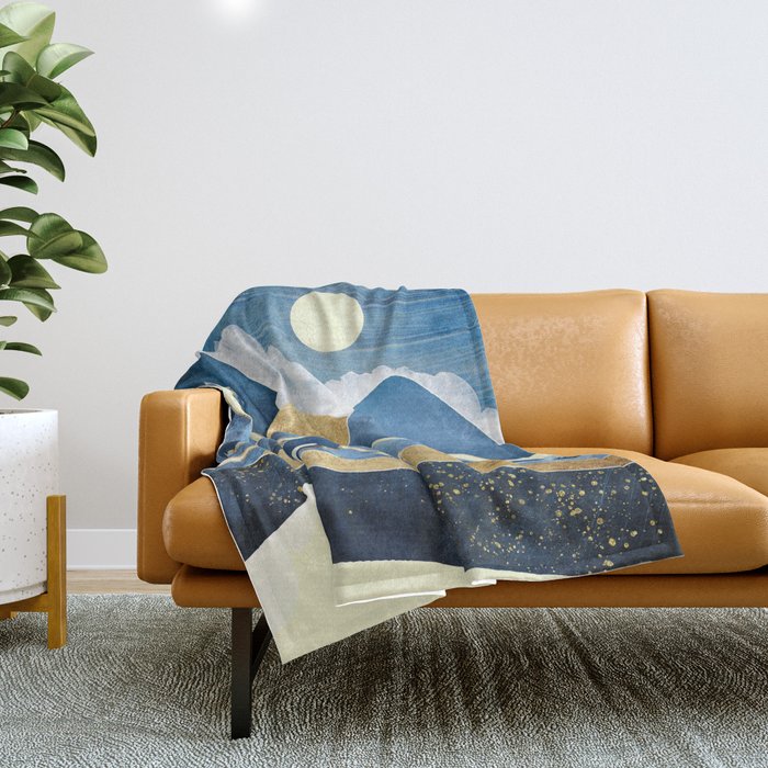 Moon River Throw Blanket Gallery Image 1