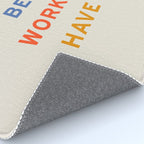 Be Nice, Work Hard, Have Fun | Retro Vintage Bauhaus Typography Rug Gallery Image 4