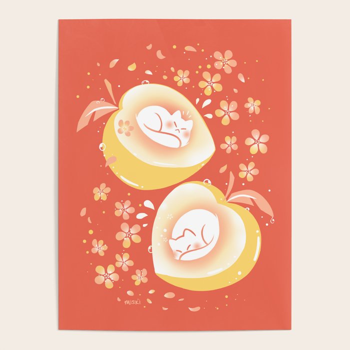Peach Kitten Poster Gallery Image 1