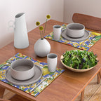 Summer ,Sicilian tiles ,citrus,oranges,majolica,lemons ,Mediterranean  Placemat Gallery Image 2