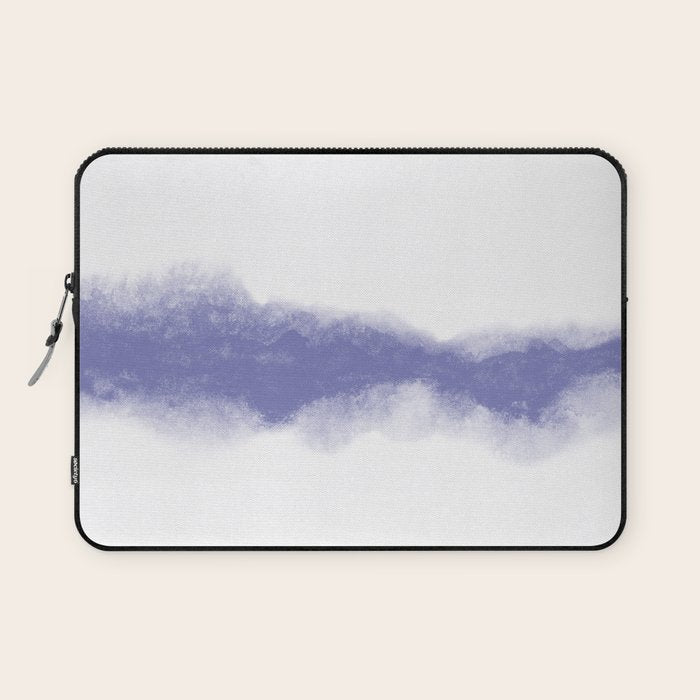Abstract Watercolor Very Peri Periwinkle Painting Laptop Sleeve Gallery Image 1