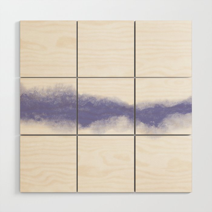 Abstract Watercolor Very Peri Periwinkle Painting Wood Wall Art Gallery Image 1