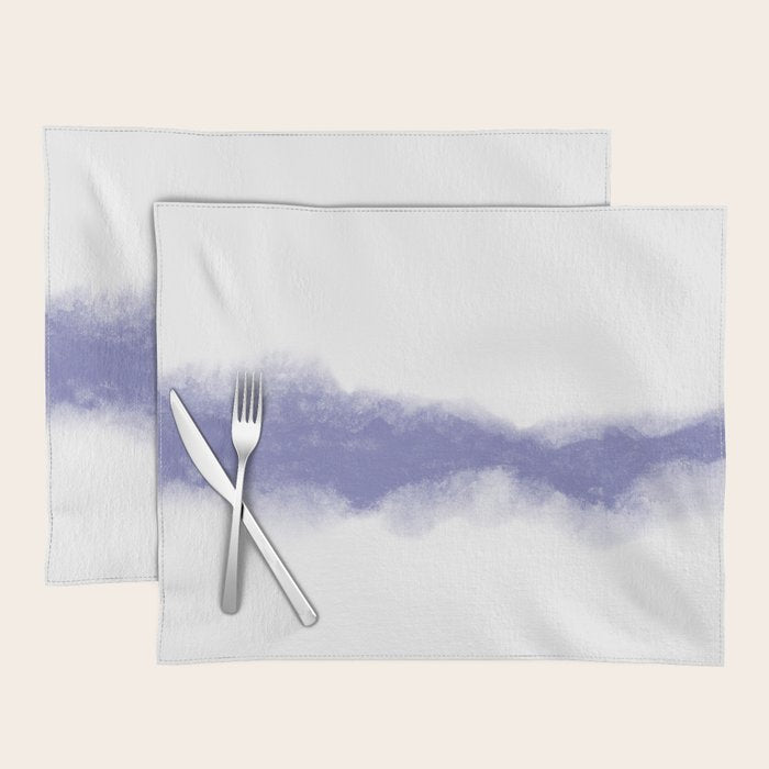 Abstract Watercolor Very Peri Periwinkle Painting Placemat Gallery Image 1