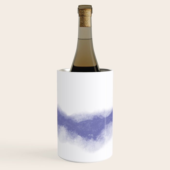Abstract Watercolor Very Peri Periwinkle Painting Wine Chiller Gallery Image 3