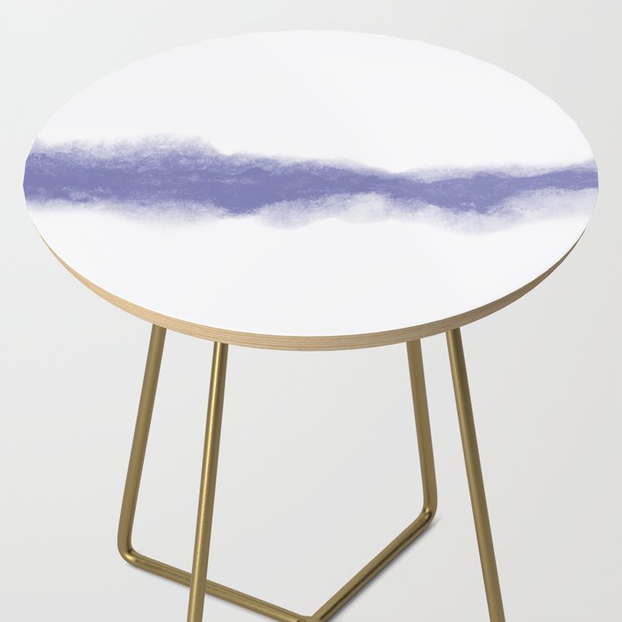 Abstract Watercolor Very Peri Periwinkle Painting Side Table Gallery Image 2