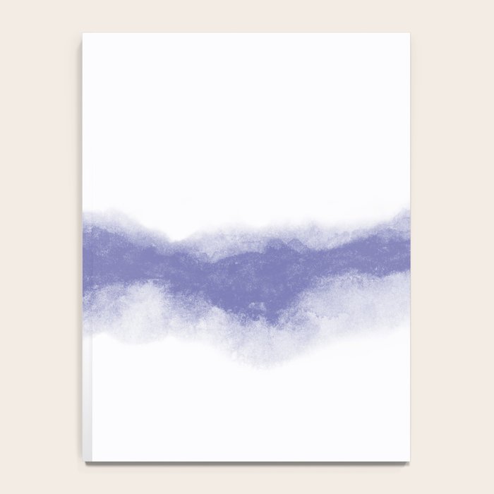 Abstract Watercolor Very Peri Periwinkle Painting Notebook Gallery Image 4