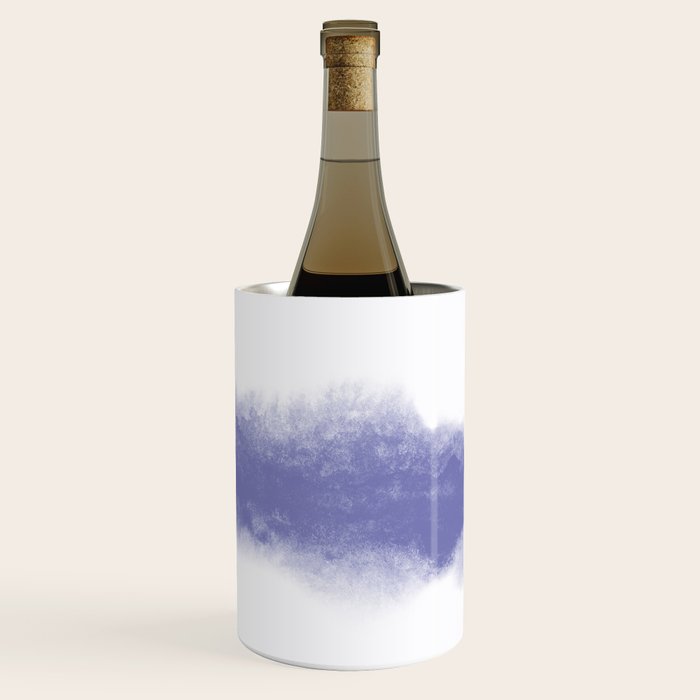 Abstract Watercolor Very Peri Periwinkle Painting Wine Chiller Gallery Image 2