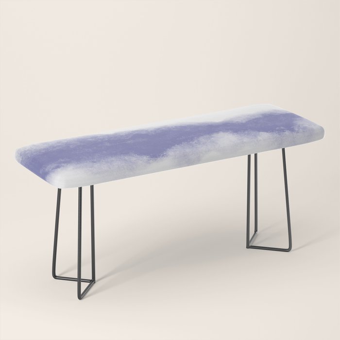 Abstract Watercolor Very Peri Periwinkle Painting Bench Gallery Image 1