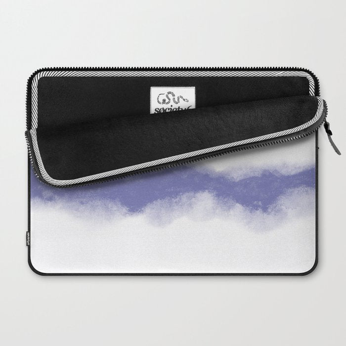 Abstract Watercolor Very Peri Periwinkle Painting Laptop Sleeve Gallery Image 2
