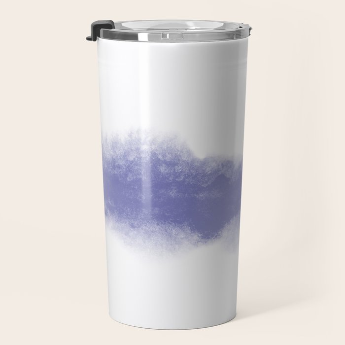 Abstract Watercolor Very Peri Periwinkle Painting Travel Mug Gallery Image 3