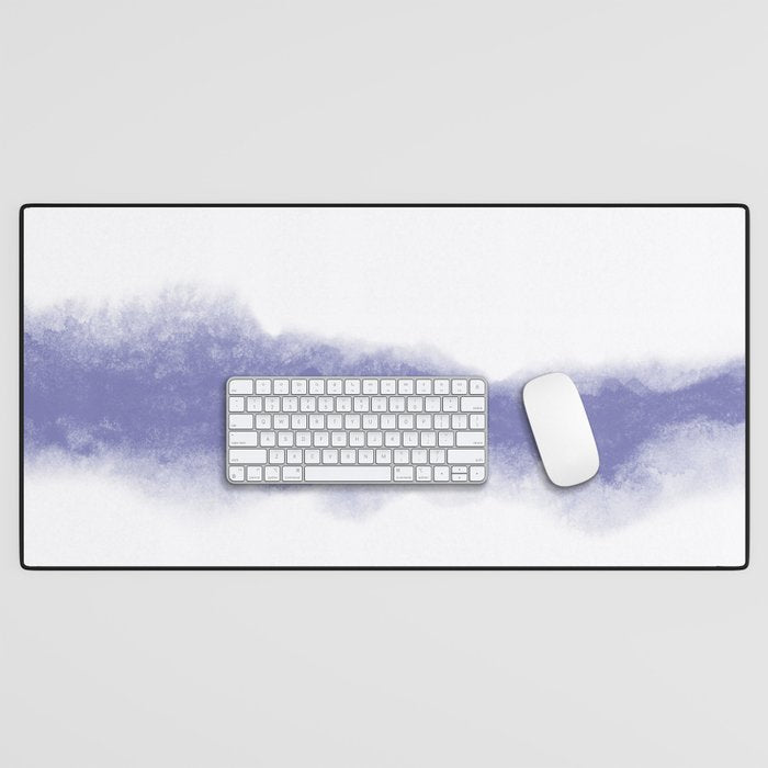 Abstract Watercolor Very Peri Periwinkle Painting Desk Mat Gallery Image 1