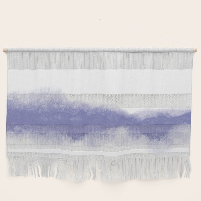 Abstract Watercolor Very Peri Periwinkle Painting Wall Hanging Gallery Image 1