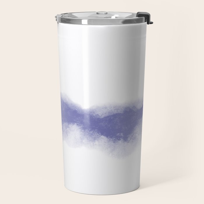 Abstract Watercolor Very Peri Periwinkle Painting Travel Mug Gallery Image 2