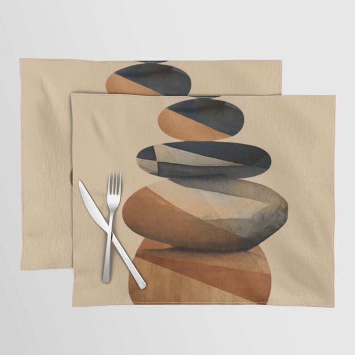 Abstract and Modern Stones Art 1 Placemat Gallery Image 1