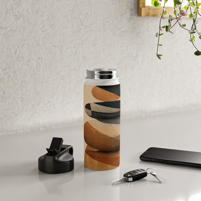 Abstract and Modern Stones Art 1 Water Bottle Gallery Image 4