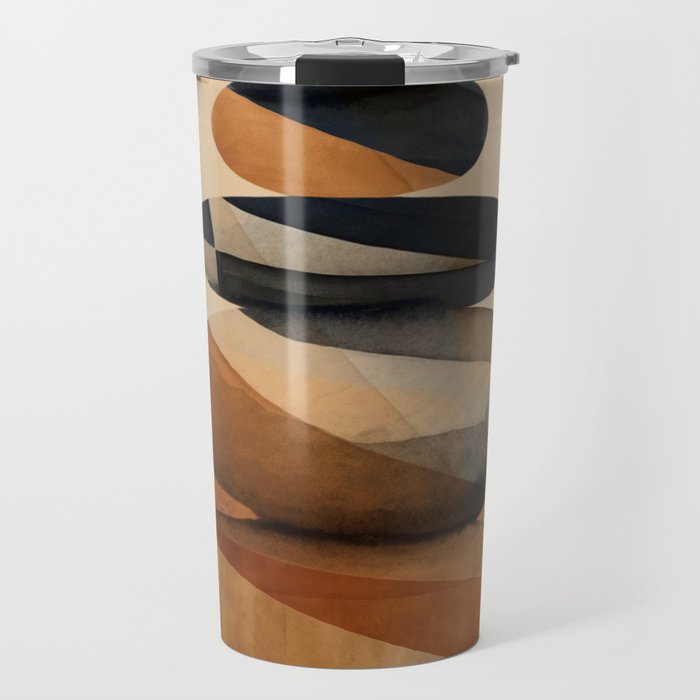 Abstract and Modern Stones Art 1 Travel Mug Gallery Image 1