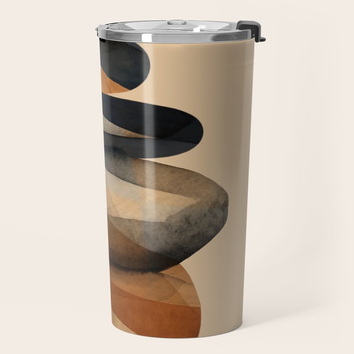 Abstract and Modern Stones Art 1 Travel Mug Gallery Image 2