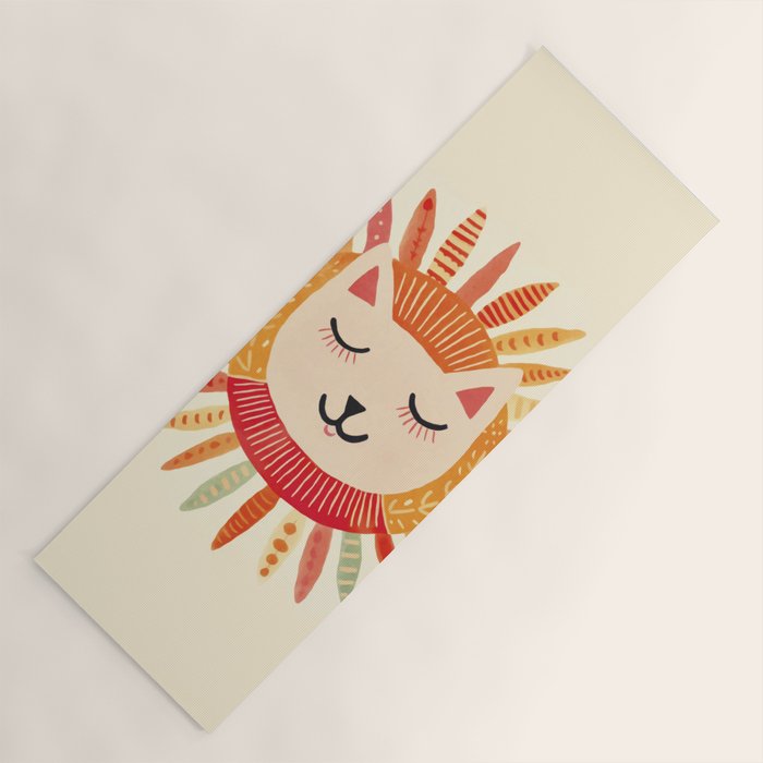 Happy Cat Happy Life Yoga Mat Gallery Image 1