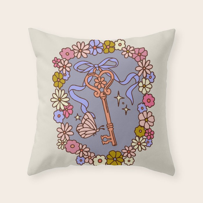 Whimsy Key Throw Pillow Gallery Image 1