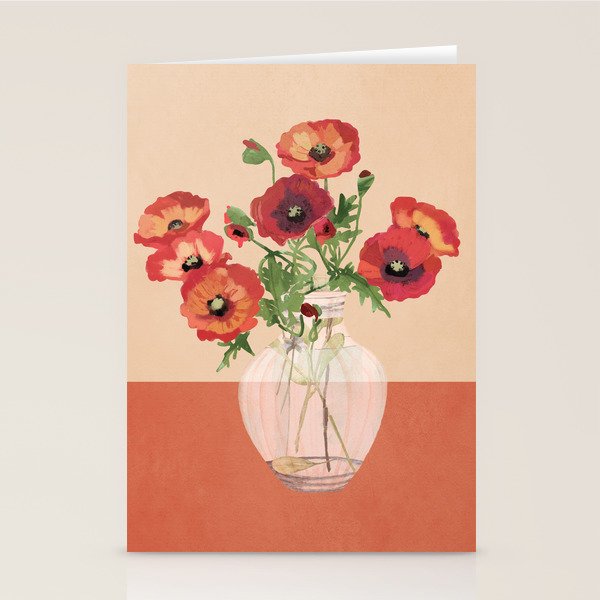 Bouquet of Flowers 3 Stationery Card Gallery Image 1