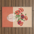 Bouquet of Flowers 3 Outdoor Rug Gallery Image 1