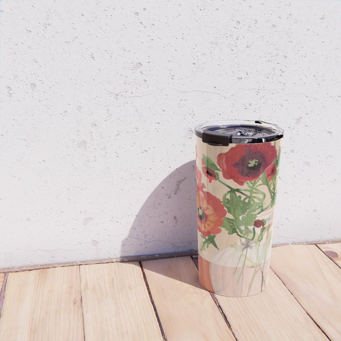 Bouquet of Flowers 3 Travel Mug Gallery Image 4