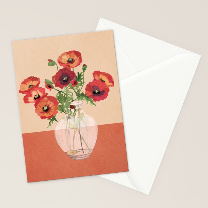 Bouquet of Flowers 3 Stationery Card Gallery Image 2
