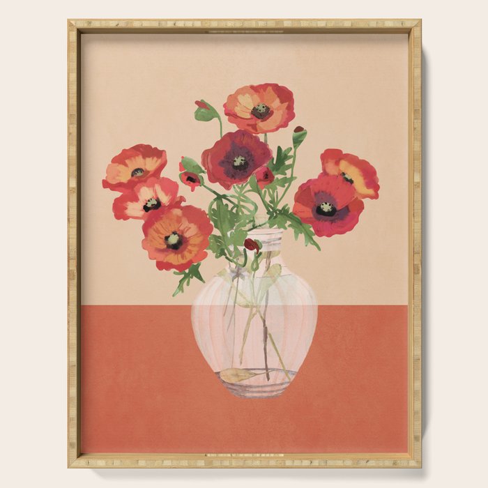 Bouquet of Flowers 3 Serving Tray Gallery Image 1