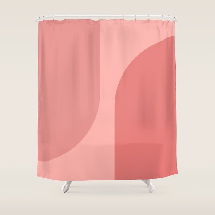 Modern Minimal Arch Abstract VII Shower Curtain Gallery Image 1
