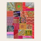Boho Sari Patchwork Quilt Poster Gallery Image 4