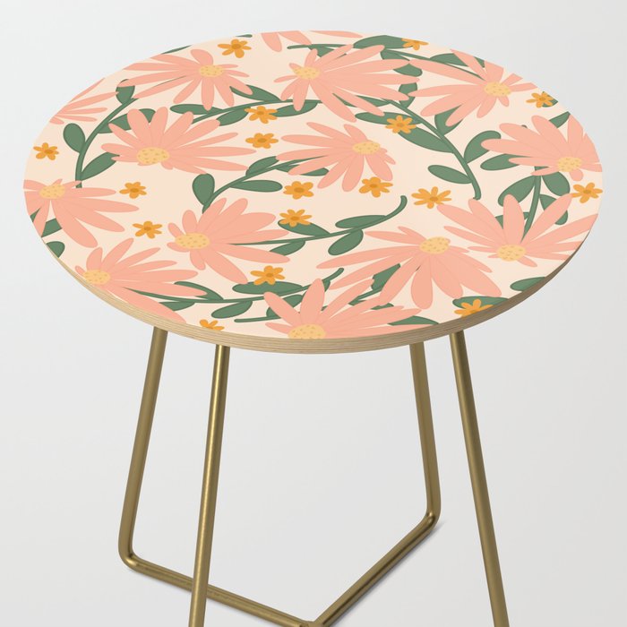 Meadow of Autumn Wildflowers Side Table Gallery Image 2
