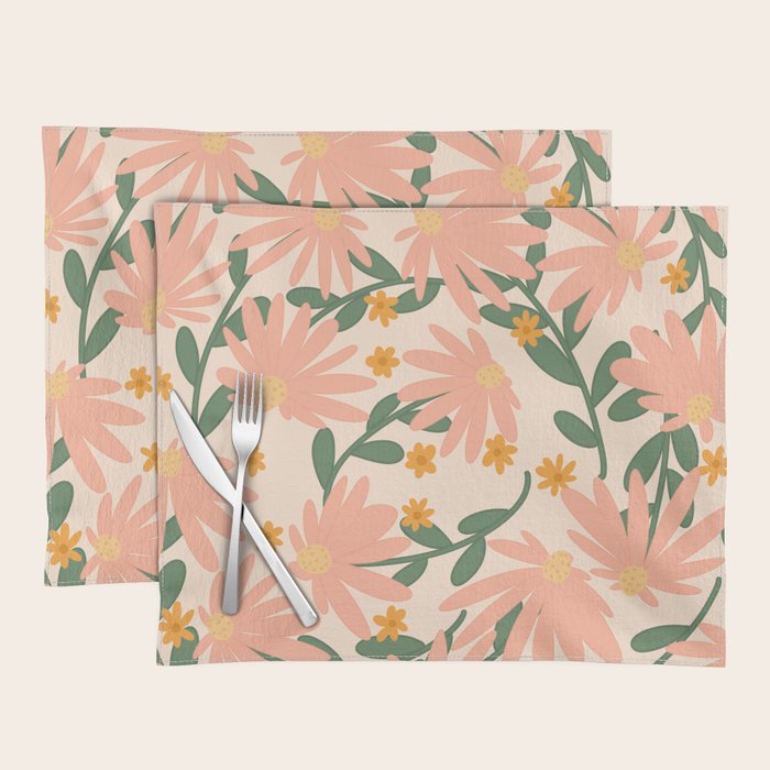 Meadow of Autumn Wildflowers Placemat Gallery Image 1