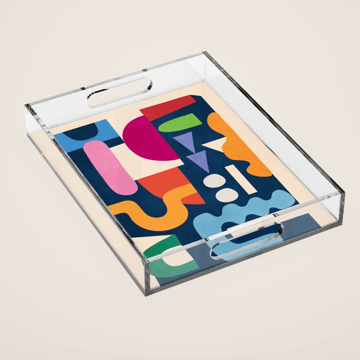 Modern Abstract Art 41 Acrylic Tray Gallery Image 1