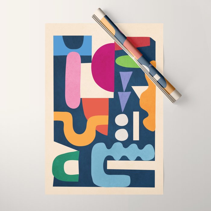 Modern Abstract Art 41 Wrapping Paper Gallery Image 1
