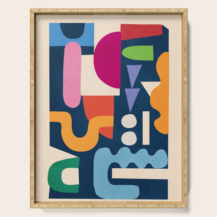 Modern Abstract Art 41 Serving Tray Gallery Image 1