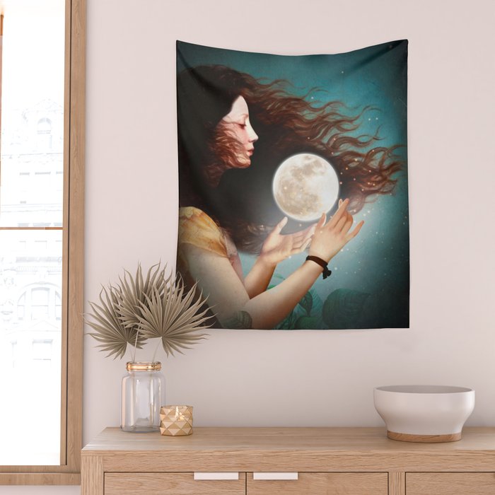 Meet the Moon Wall Tapestry Gallery Image 2